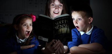 Permalink to: The Evening Chronicle visits Windy Nook! Anna and Owen - star pupils!